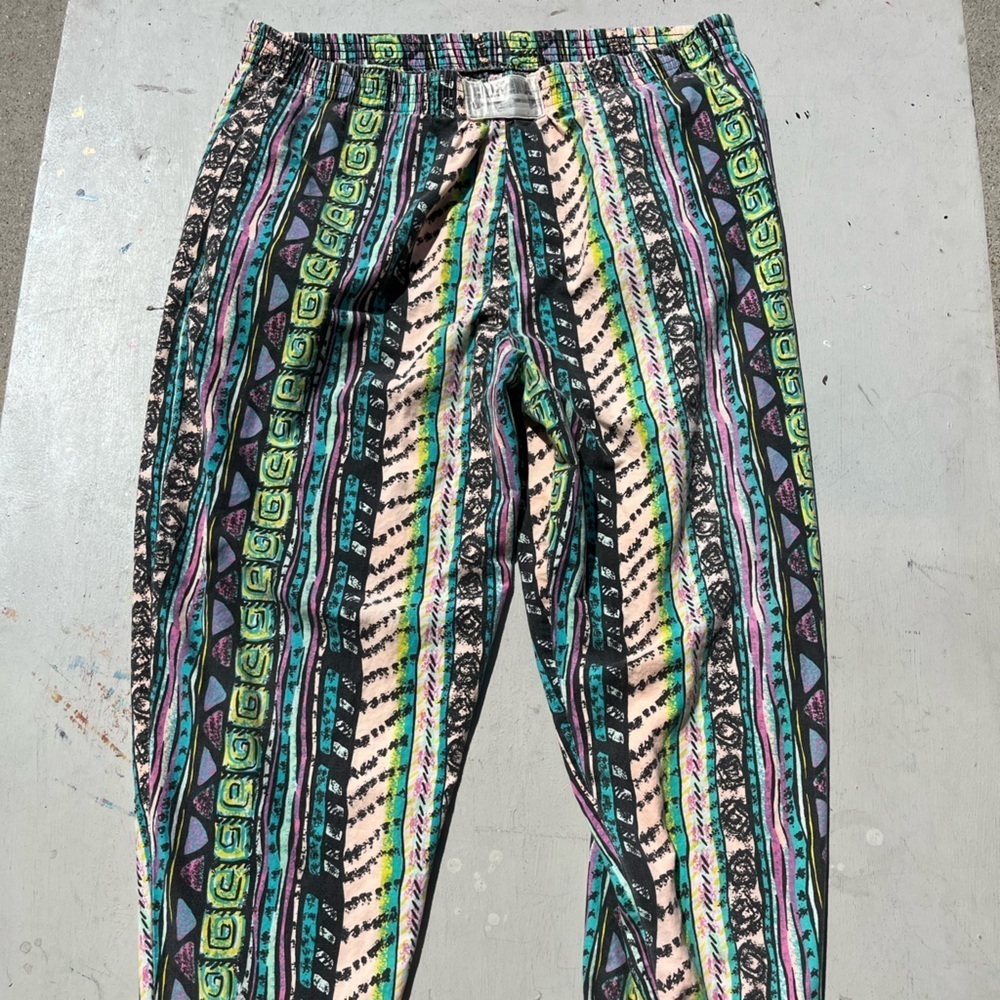 Men's Vintage Body Essentials Pants Multicolor 80s Iron Beach L CA Climb The Max
